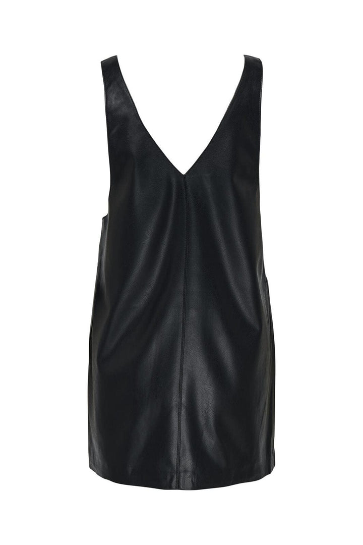 Only - Onlheidi Faux Leather Spencer Dress - 4851972 Black