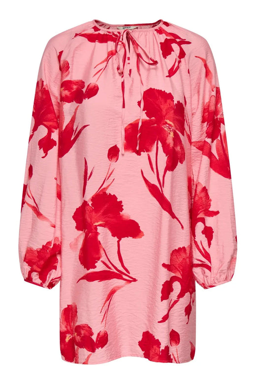 Only - Onlhyaci L/S String Short Dress - 4995379 Pink Icing Big Red Kjoler 