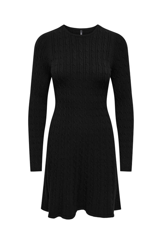 Only - Onlibi Ls O-Neck Cable Dress Cc Knt - 5100471 Black
