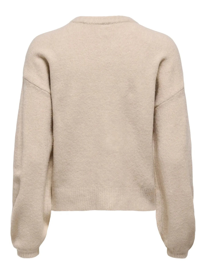 Only - Onlisabella L/S Cardigan Knt - 4901813 Pumice Stone Melange Cardigans 