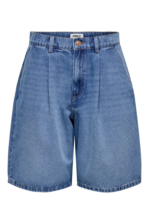Only - Onlivy Reg Wide Chino Shorts Pim - 4858079 Medium Blue Denim