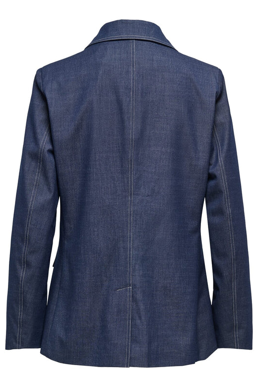 Only - Onljina L/S Stitch Fit Blazer Cc Tlr - 4787475 Naval Academy W. Contrast Stitch Blazere 