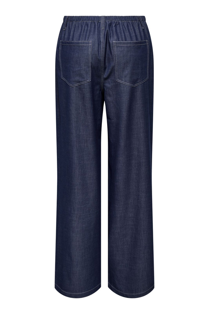 Only - Onljina Wide Stitch Pant Cc - 4787468 Naval Academy W. Contrast Stitch Bukser 