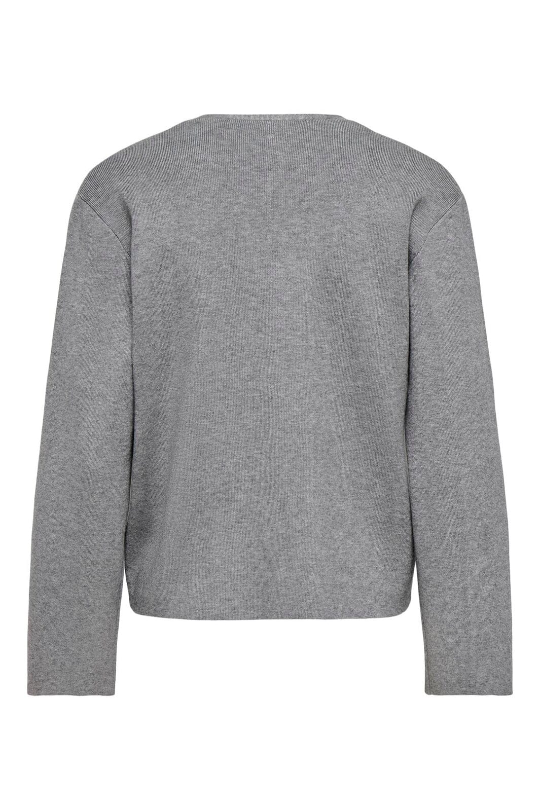 Only - Onljing Ls Vneck One Button Cardi Knt - 5088616 Medium Grey Melange Gold Button