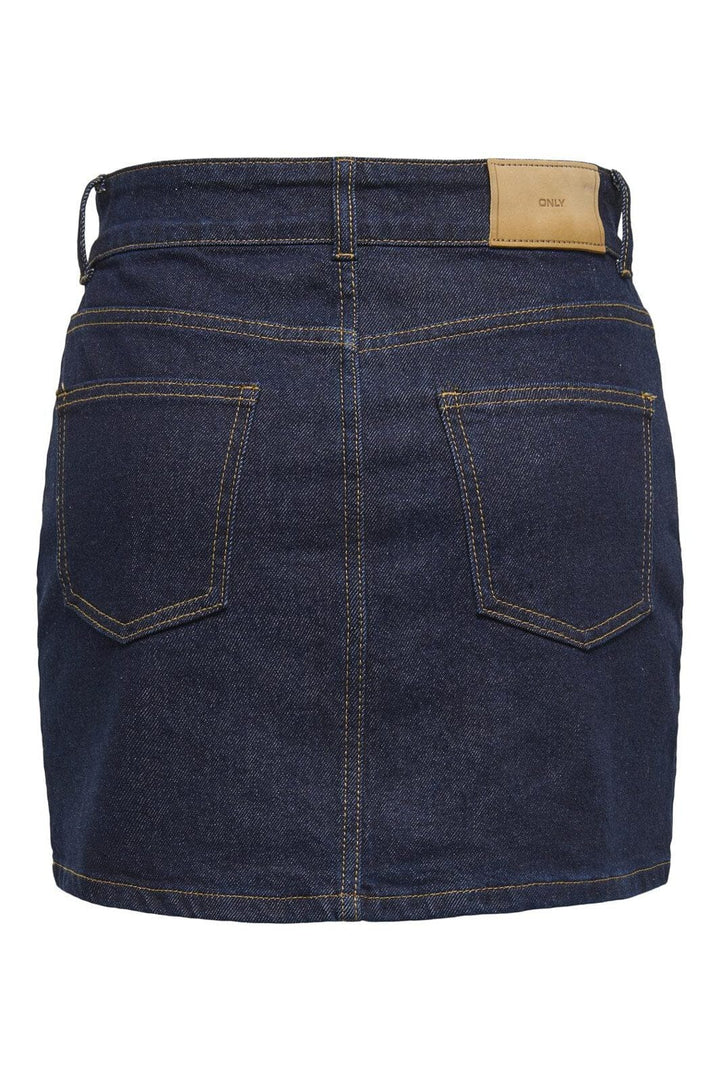 Only - Onljuicy Western Short Skirt Mae - 4801356 Dark Blue Denim Rinse