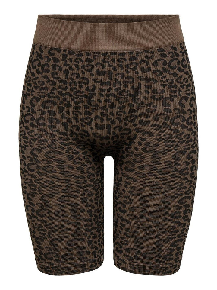 Only - Onljungle Seamless Animal City Shorts Ac - 4757844 Pinecone Leopard Pattern