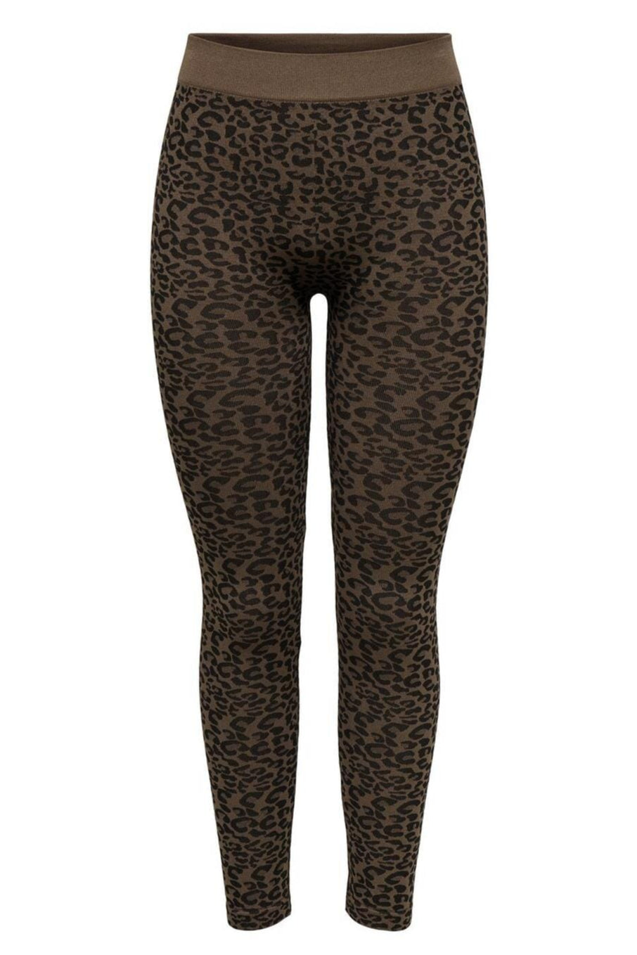 Only - Onljungle Seamless Animal Leggings Acc - 4756659 Pinecone Leopard Pattern
