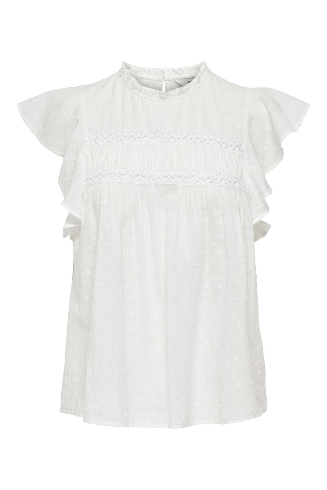 Only - Onlkatti S/S Dobby Top - 4652137 Cloud Dancer