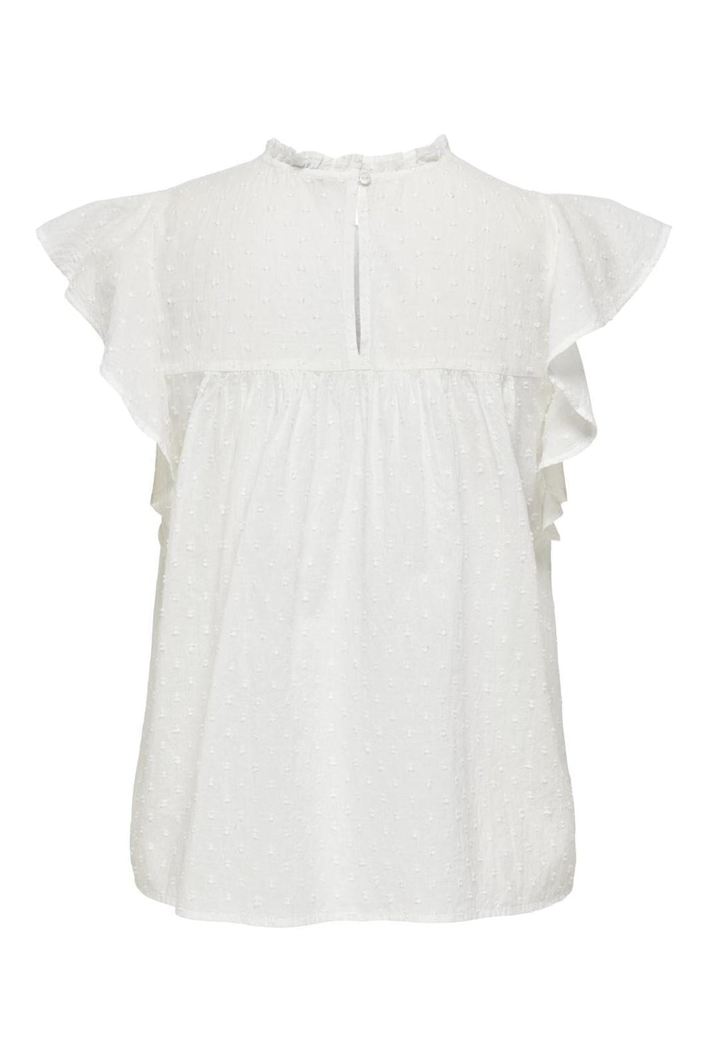 Only - Onlkatti S/S Dobby Top - 4652137 Cloud Dancer