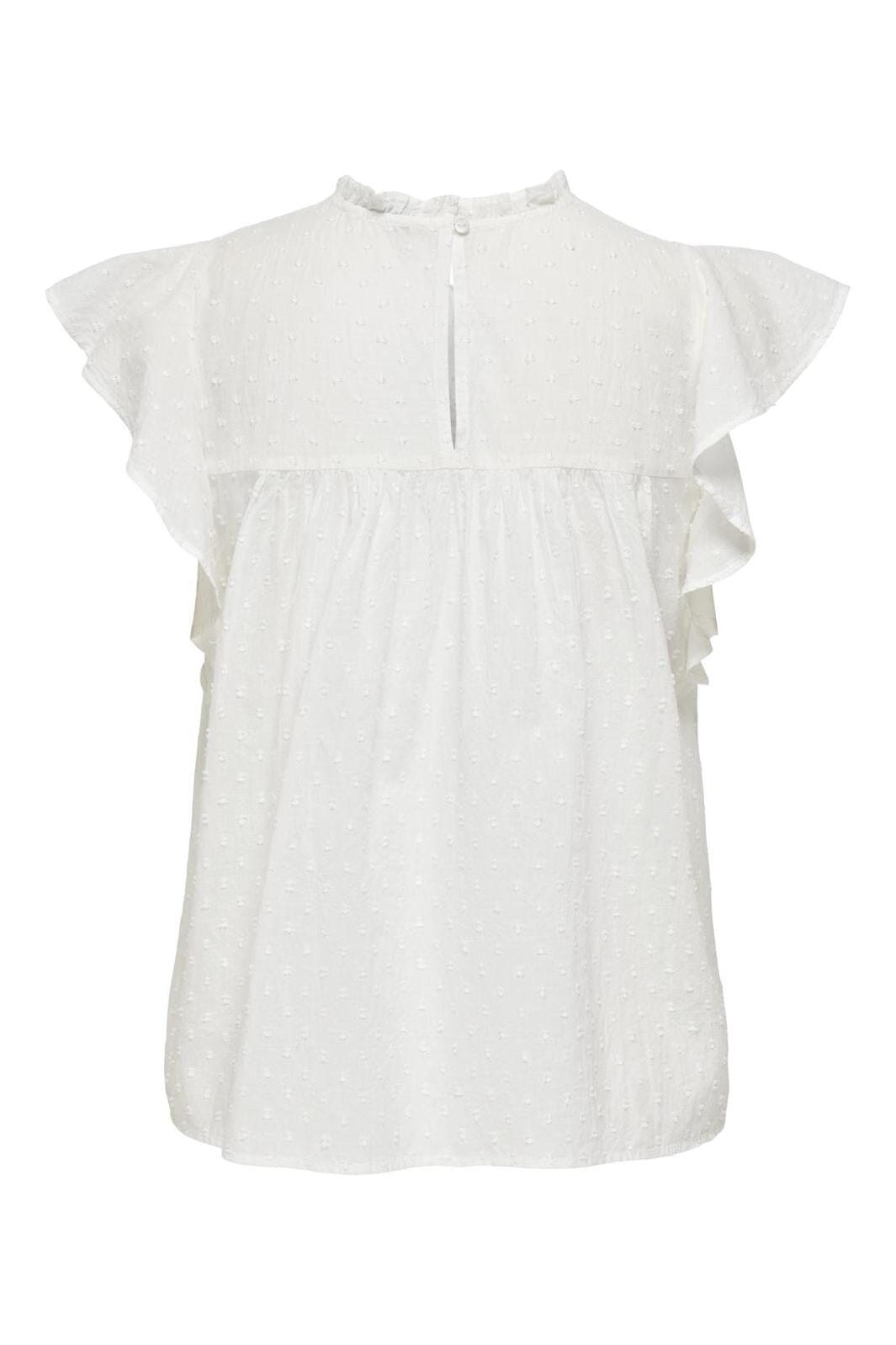 Only - Onlkatti S/S Dobby Top - 4652137 Cloud Dancer