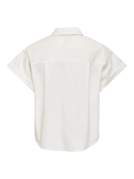 Only - Onlkeri S/S Fold Shirt - 4964942 Bright White Skjorter 
