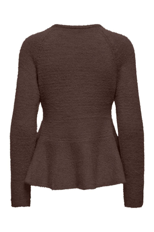 Only - Onlkerry Ls Peplum O-Neck Cc Knt - 5100811 Bracken