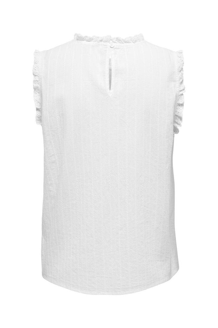 Only - Onlkieran S/L Emb Shirt - 4957773 Cloud Dancer