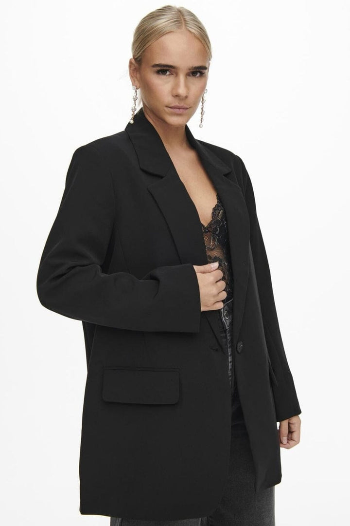 Only - Onllana-Berry L/S Ovs Blazer Tlr - 3820054 Black