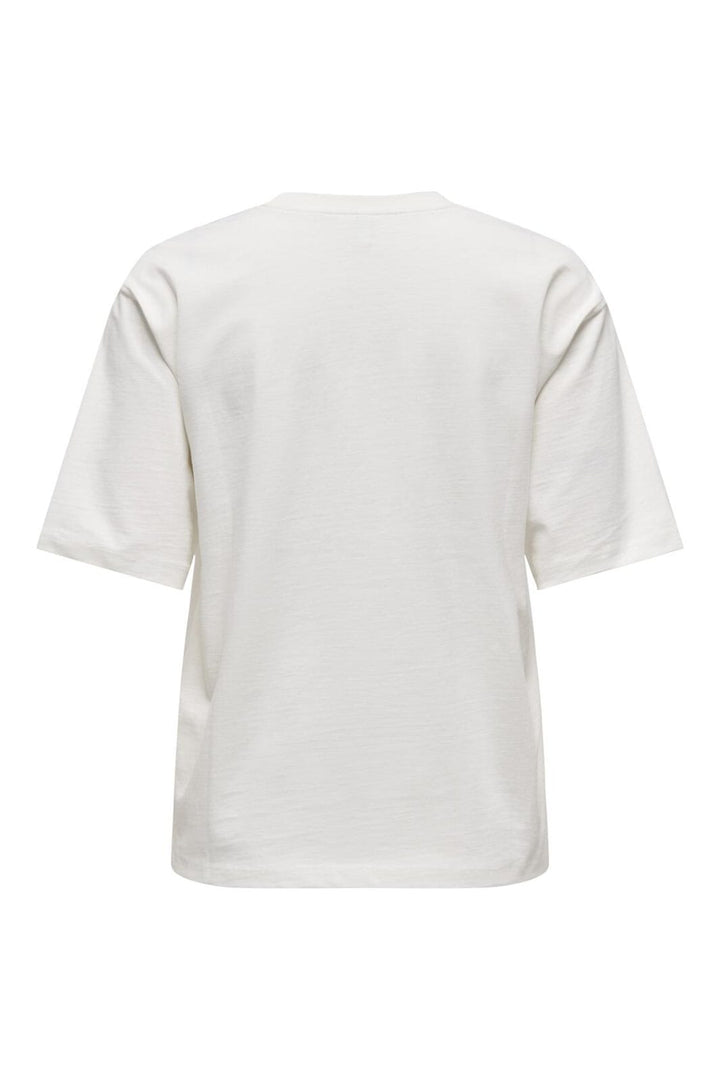 Only - Onllana Life S/S Print Top Box - 4916005 Cloud Dancer Lana Decadent