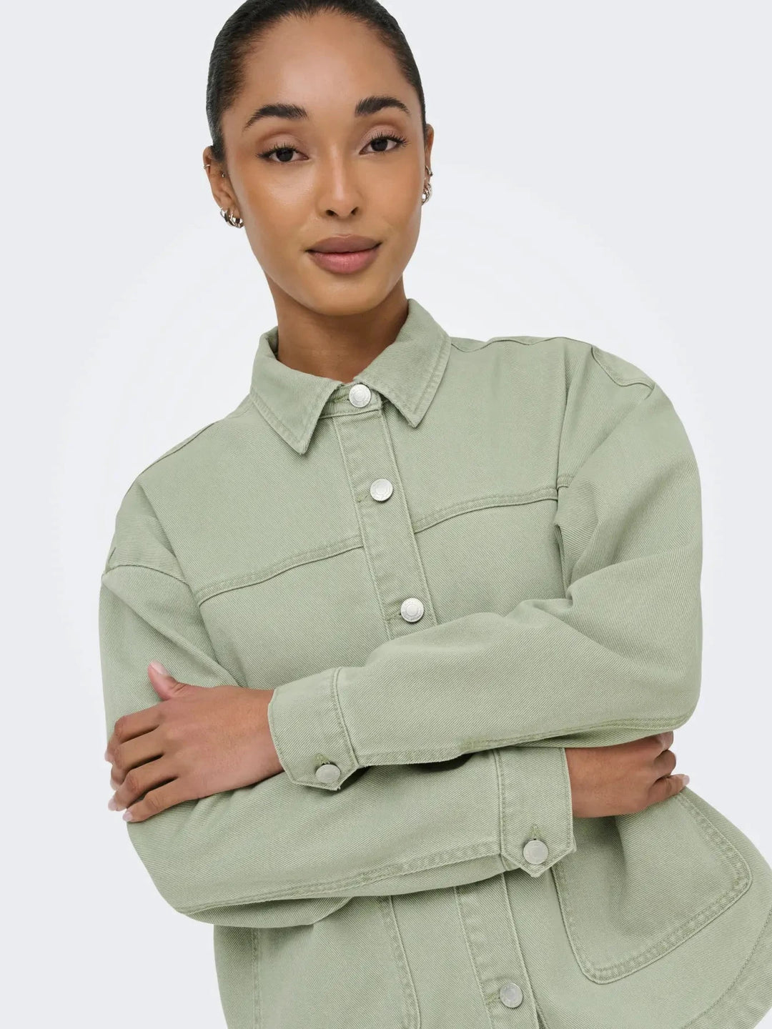 Only - Onllara Ls Shacket Gua - 5036778 Laurel Wreath Jakker 