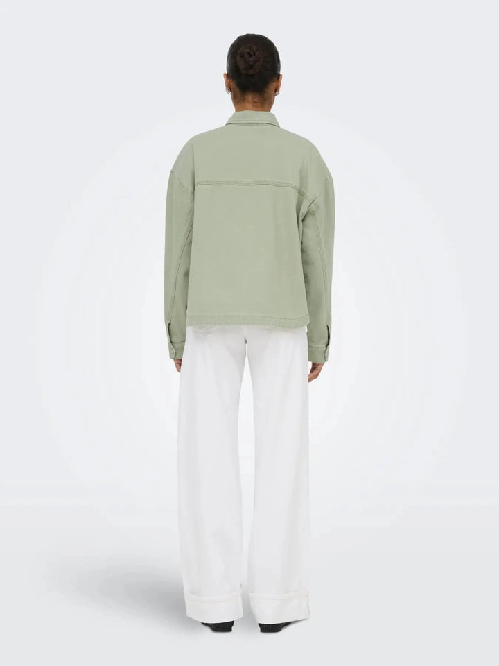 Only - Onllara Ls Shacket Gua - 5036778 Laurel Wreath Jakker 