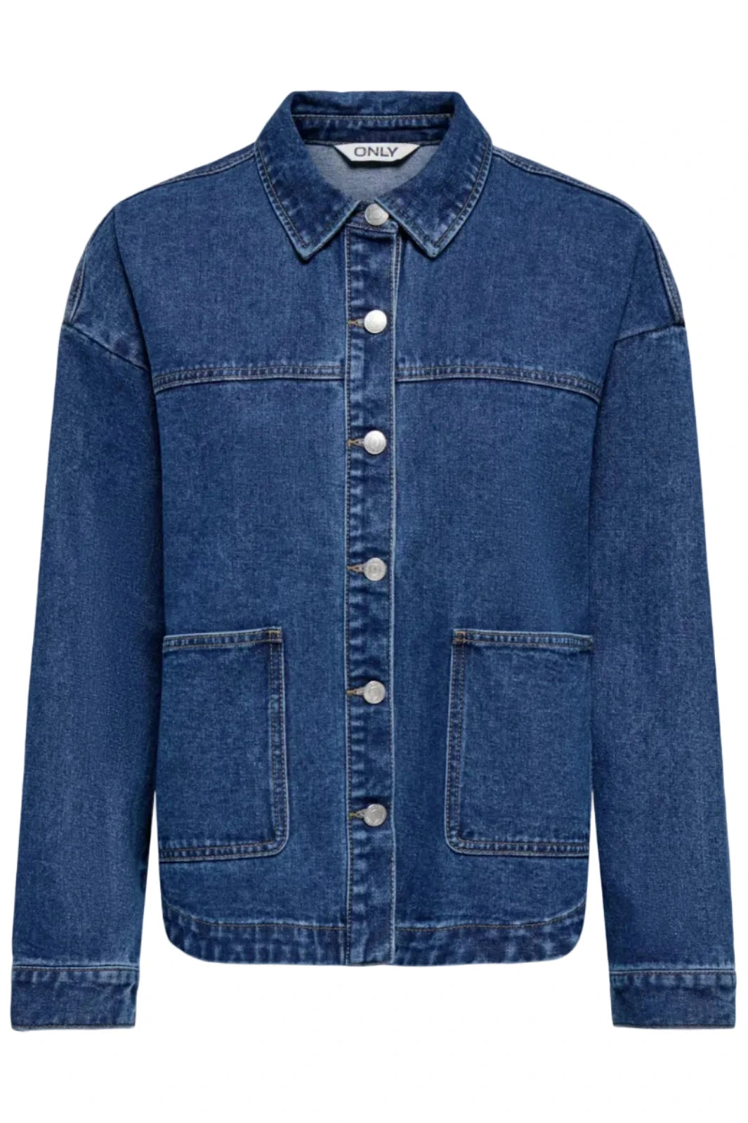 Only - Onllara Ls Shacket Gua - 5036779 Medium Blue Denim Jakker 