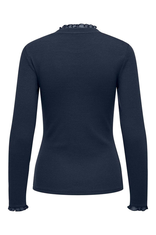 Only - Onlleslie L/S Lace Mix Top - 5162966 Navy Blazer