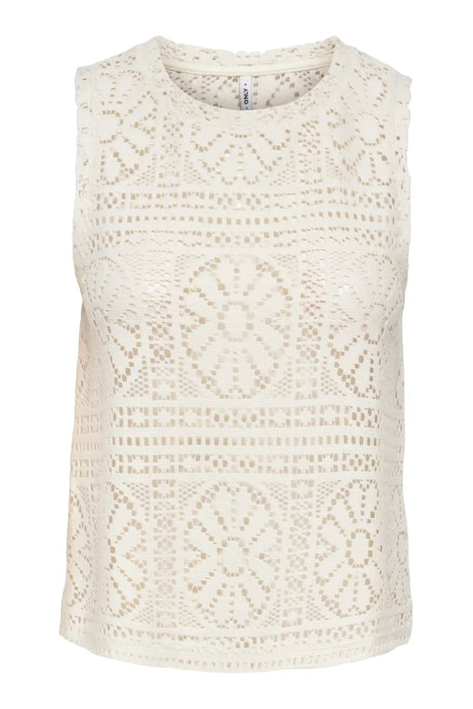 Only - Onllian Lace Tank Top - 4990765 Birch Toppe 
