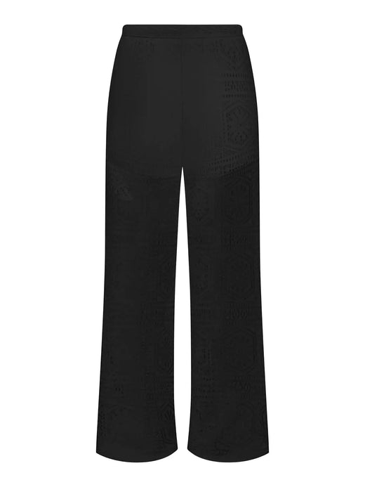 Only - Onllian Lace Wide Pants - 5045335 Black Bukser 