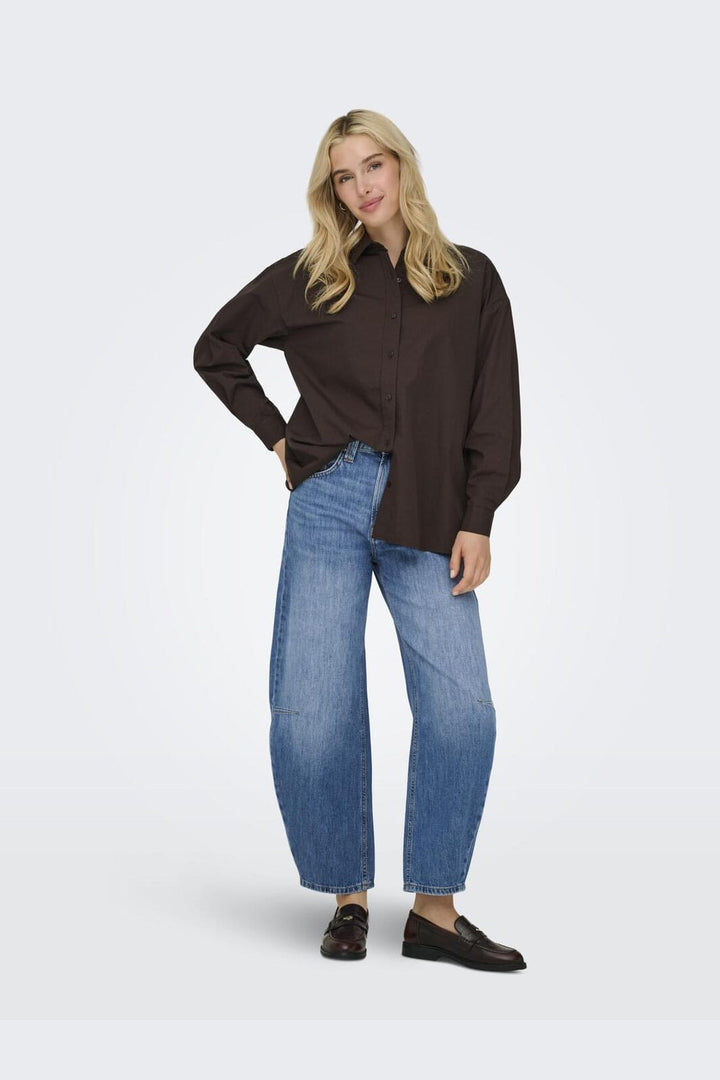 Only - Onllibba L/S Shirt - 4951305 Coffee Bean