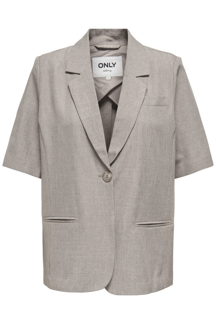 Only - Onllinda Life S/S Mel Ovs Blazer Tlr 15351132 - 4783817 - Fungi W Melange