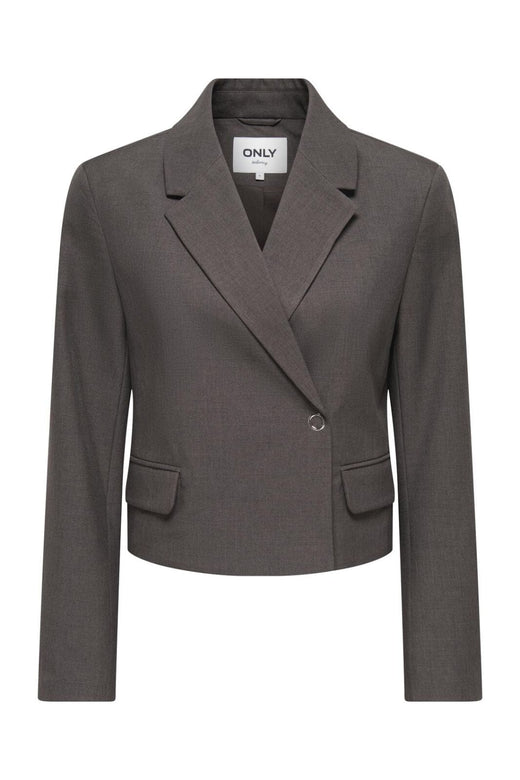 Only - Onllinda L/S Asym Blazer Tlr - 5074107 Chocolate Torte Melange Blazere 