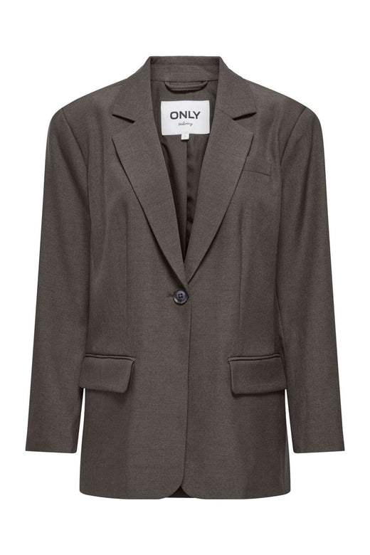 Only - Onllinda Ls Boyfr Mel Blazer Tlr - 5101872 Chocolate Torte Melange