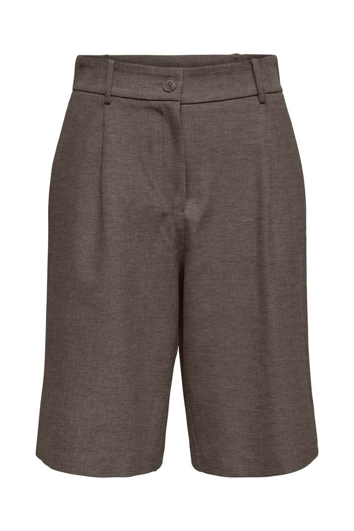 Only - Onllinda Mel Long Shorts Tlr - 5090952 Major Brown W Melange