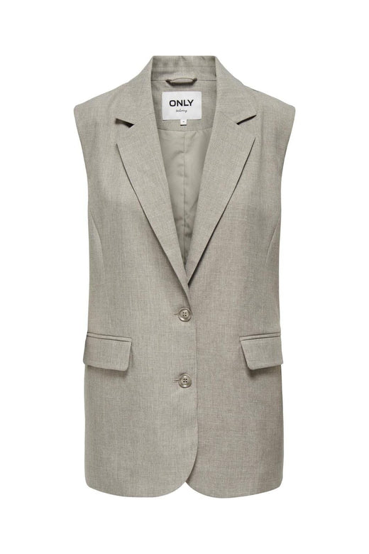 Only - Onllinda S/L Mel Oversize Waistcoat Tlr 15314265 - 4414878 - Fungi Melange