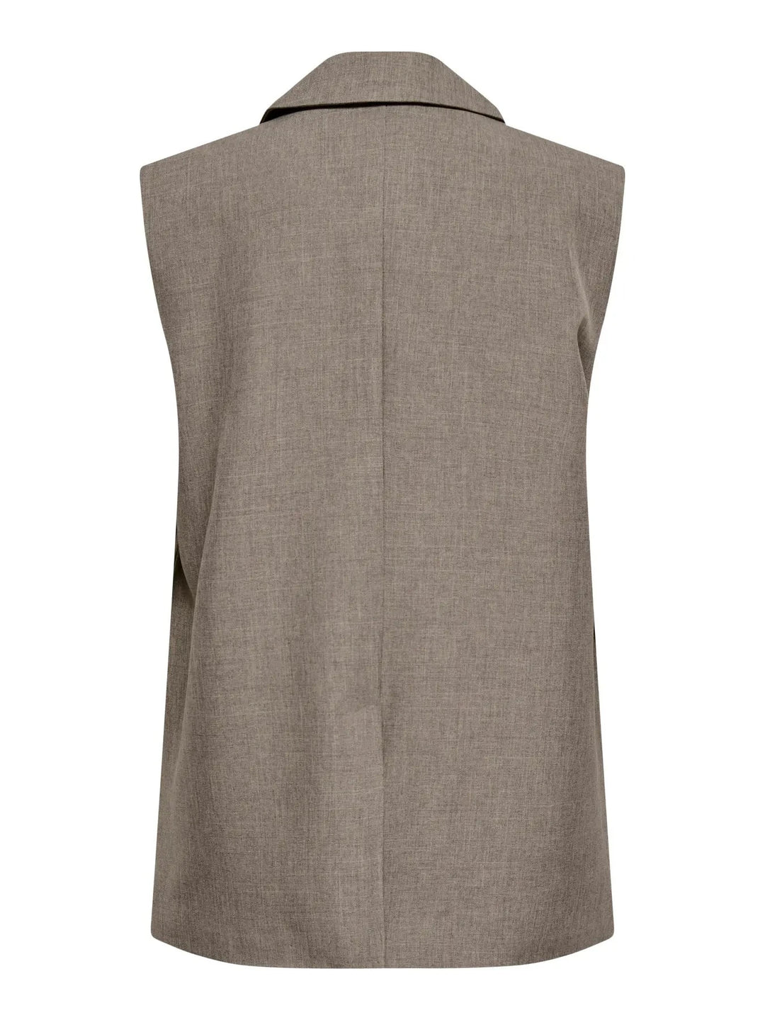 Only - Onllinda S/L Mel Oversize Waistcoat Tlr - 5090457 Major Brown Melange Veste 