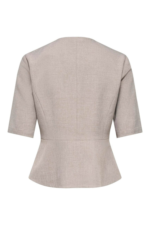 Only - Onllinda S/S Peplum Blazer Tlr - 5111137 Fungi Melange