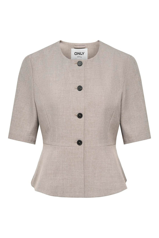Only - Onllinda S/S Peplum Blazer Tlr - 5111137 Fungi Melange