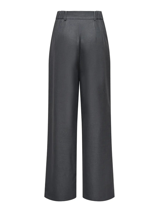 Only - Onllinda Str Mel Pants Tlr - 5034221 Dark Grey Melange Bukser 