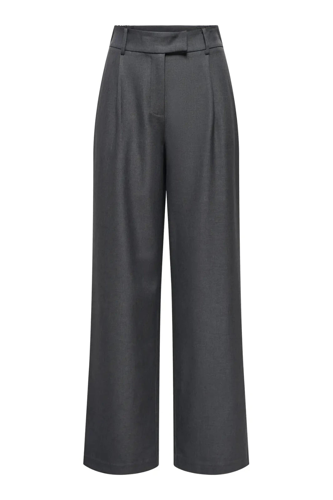 Only - Onllinda Str Mel Pants Tlr - 5034221 Dark Grey Melange Bukser 