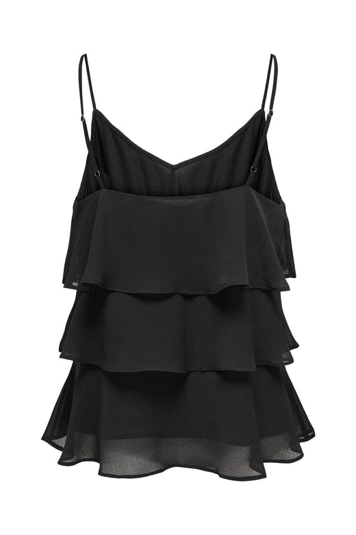 Only - Onllinn Life Flounce Singlet - 4786281 Black