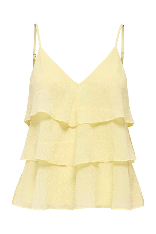 Only - Onllinn Life Flounce Singlet - 5007906 Double Cream