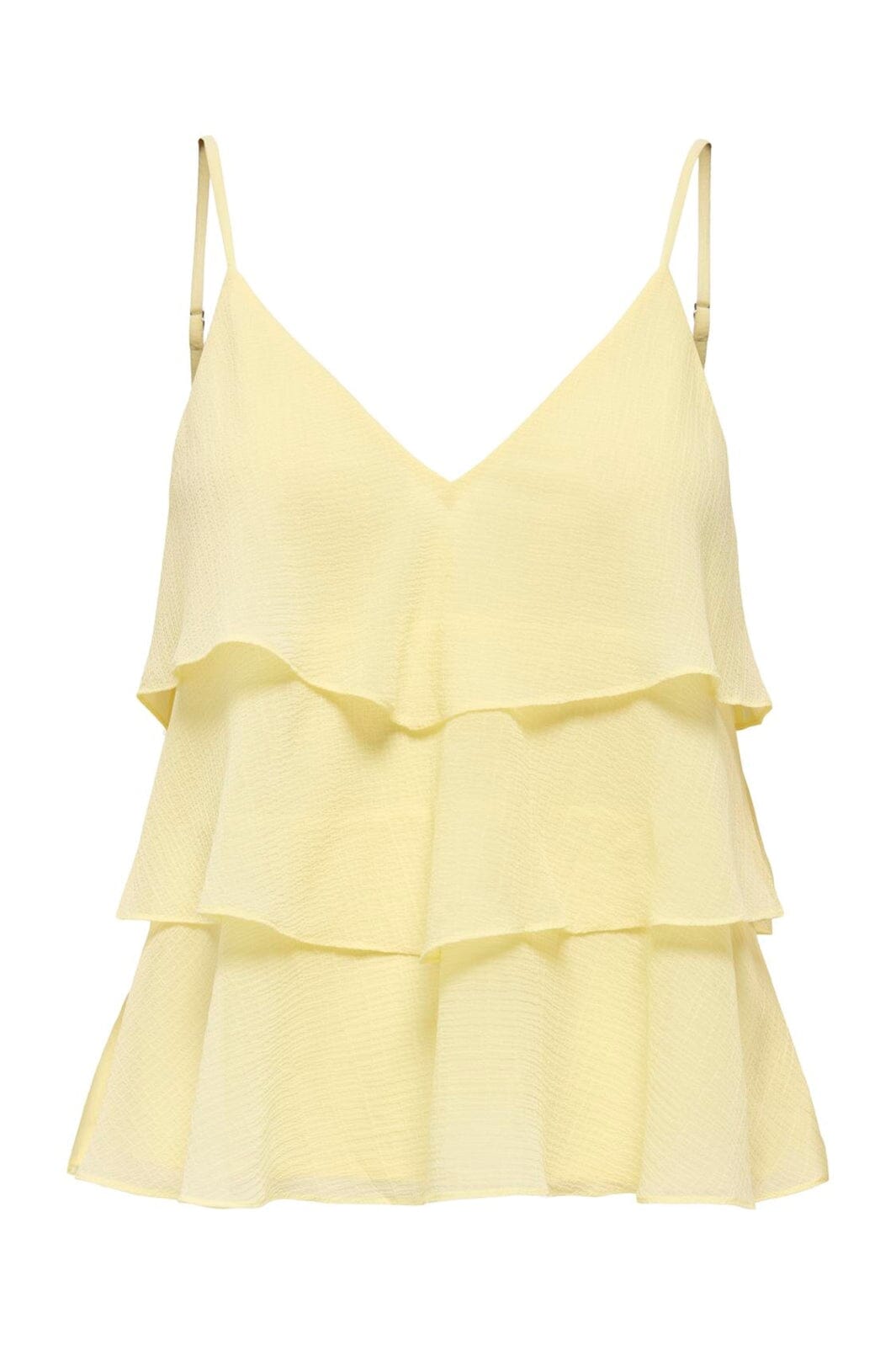 Only - Onllinn Life Flounce Singlet - 5007906 Double Cream