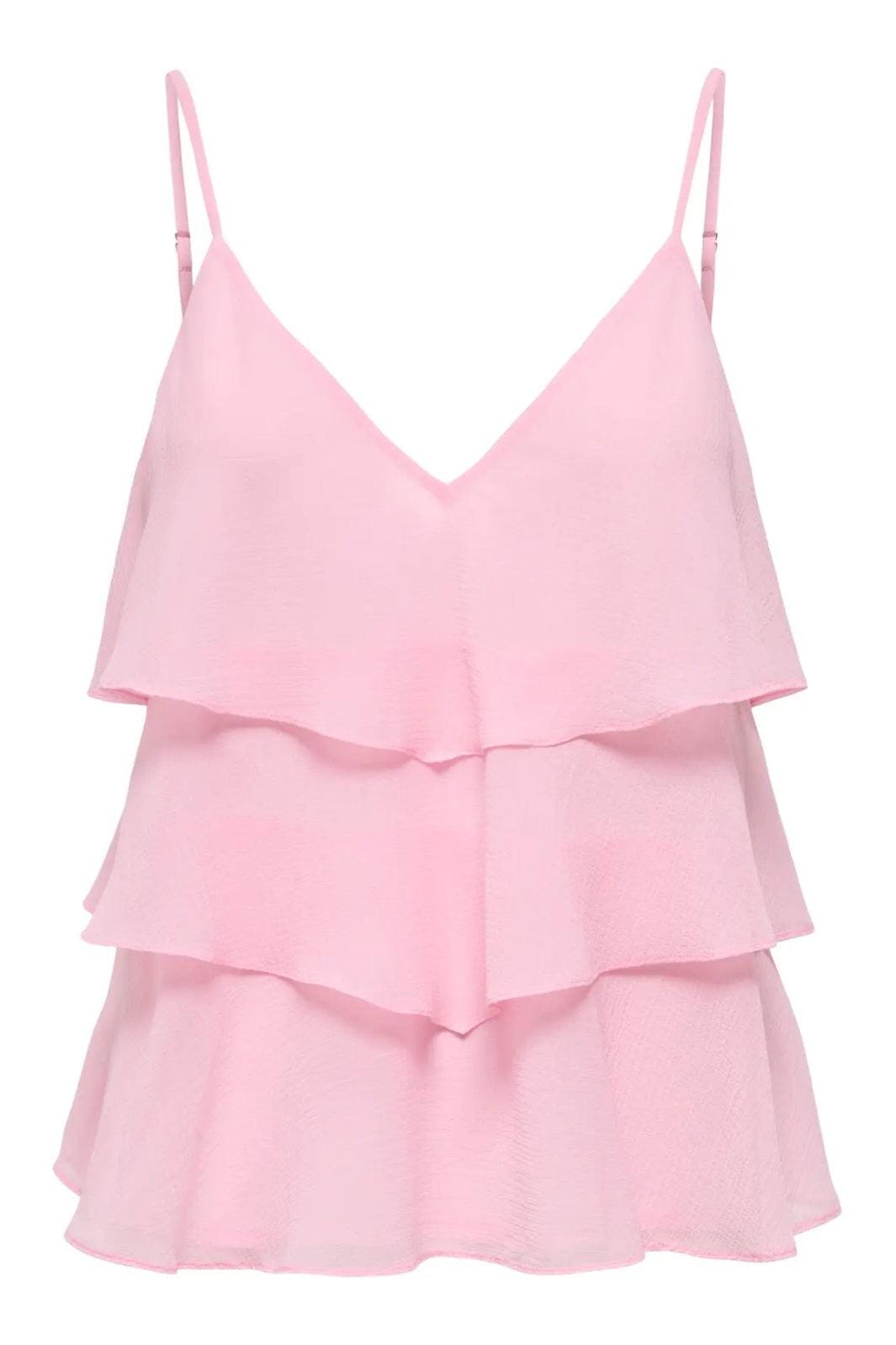 Only - Onllinn Life Flounce Singlet - 5007907 Romance Rose Toppe 