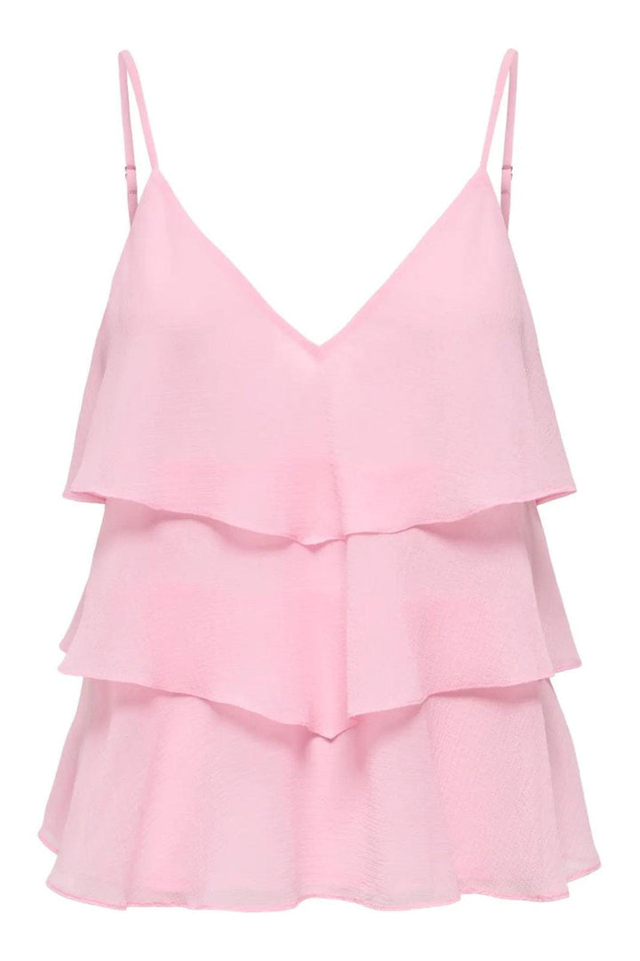 Only - Onllinn Life Flounce Singlet - 5007907 Romance Rose Toppe 