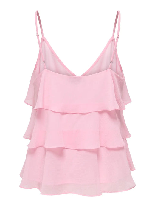 Only - Onllinn Life Flounce Singlet - 5007907 Romance Rose Toppe 