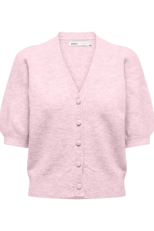 Only - Onlliva V-Neck S/S Cardigan Knt - 4975690 Potpourri Melange Cardigans 