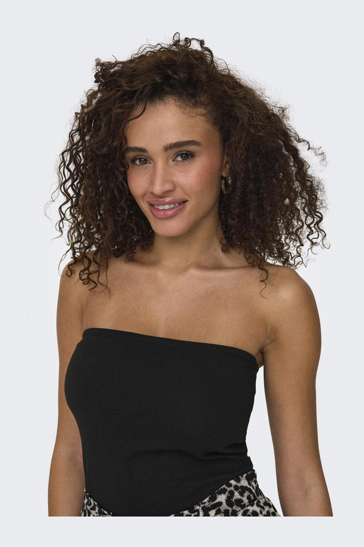 Only - Onllive Love Life Tube Top - 4717129 Black