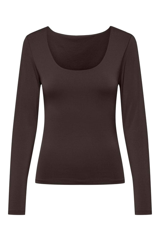 Only - Onllone 2-Way L/S Top - 4800393 Chocolate Torte