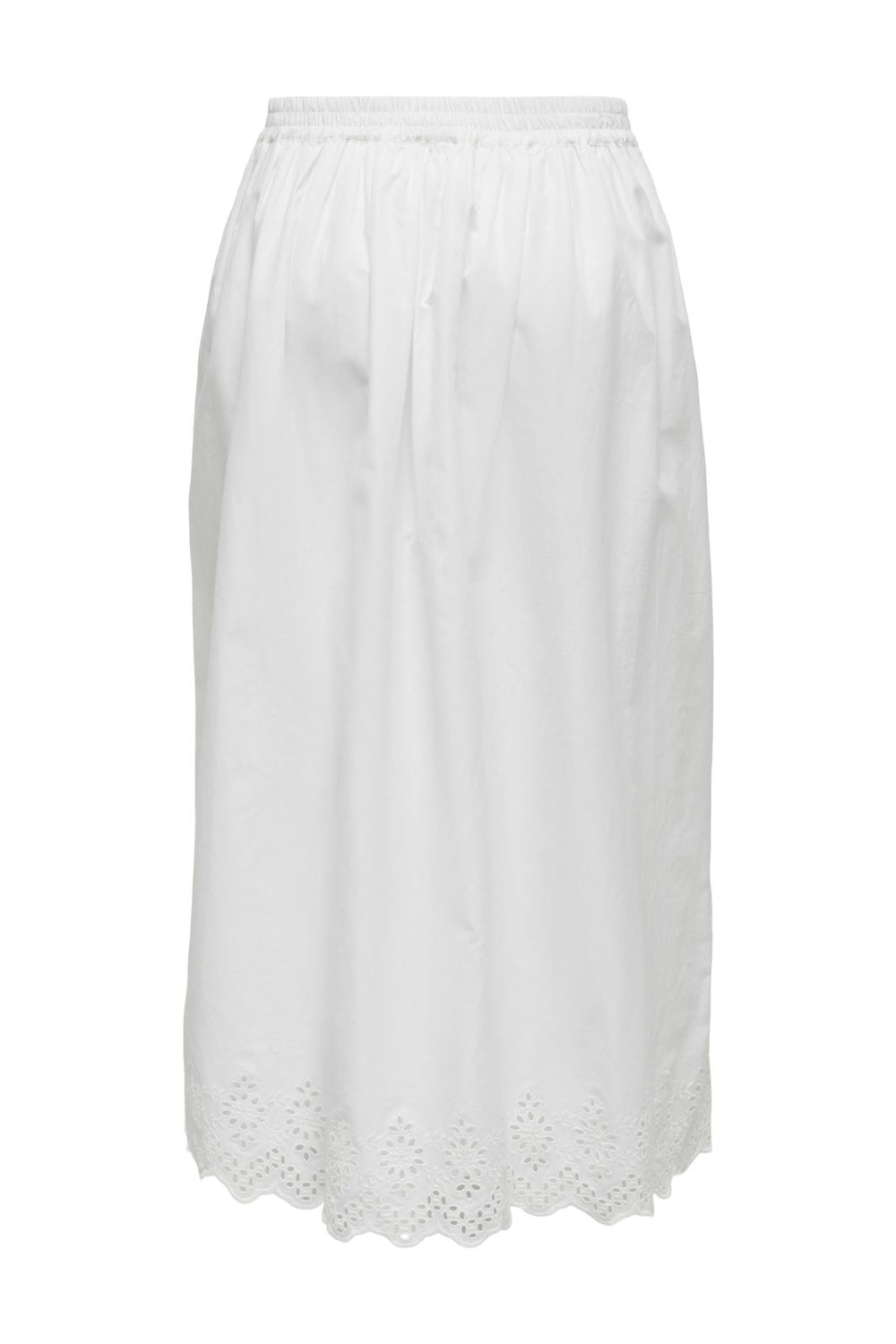 Only - Onllou Emb Ankle Skirt - 4542263 Bright White Nederdele 