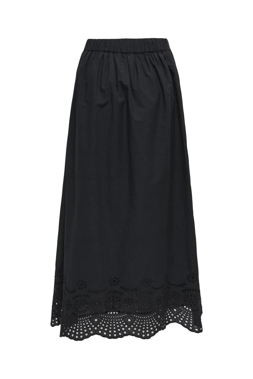 Only - Onllou Life Emb Long Skirt - 4689279 Black