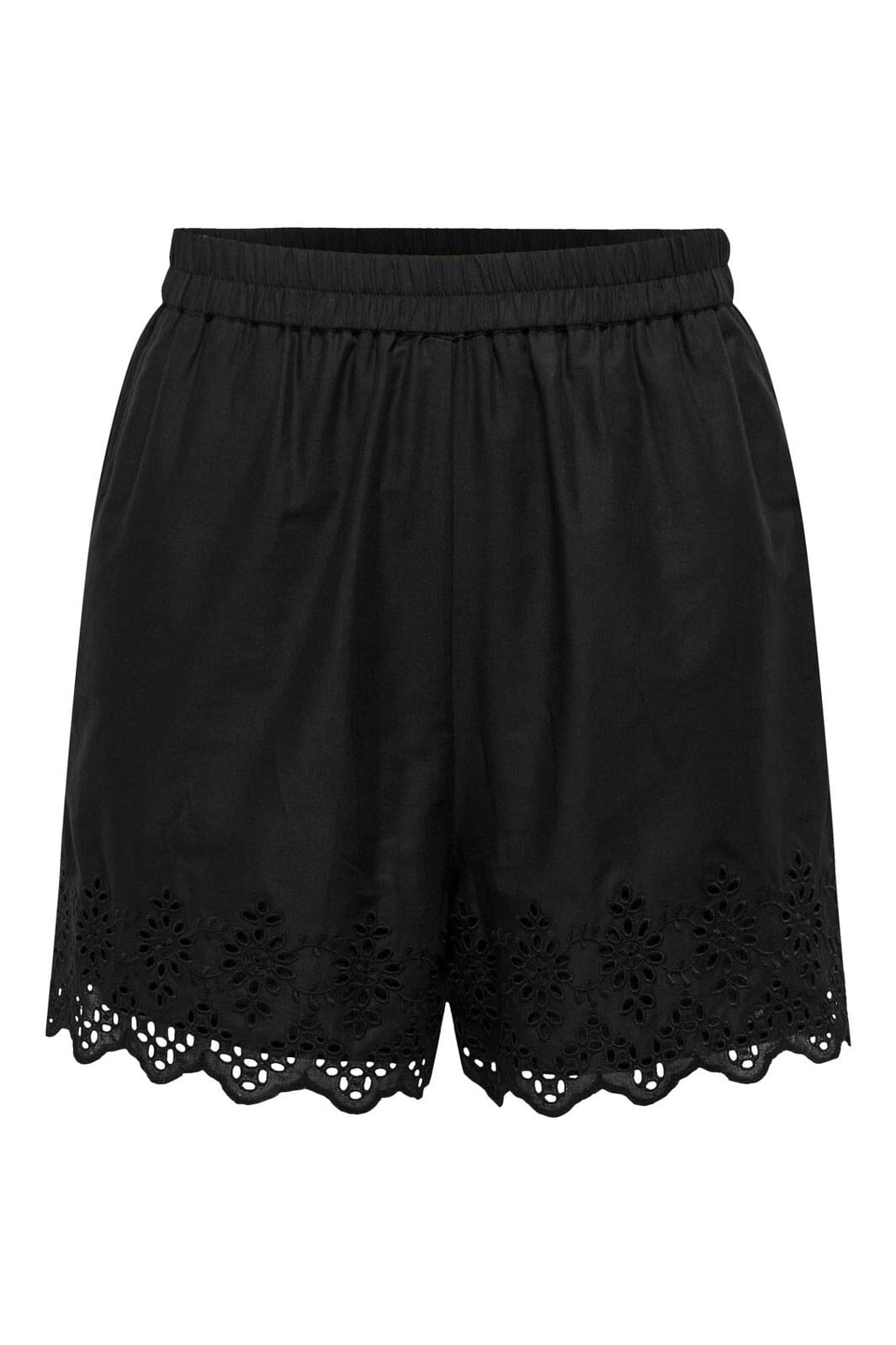 Only - Onllou Life Emb Loose Shorts - 4415682 Black