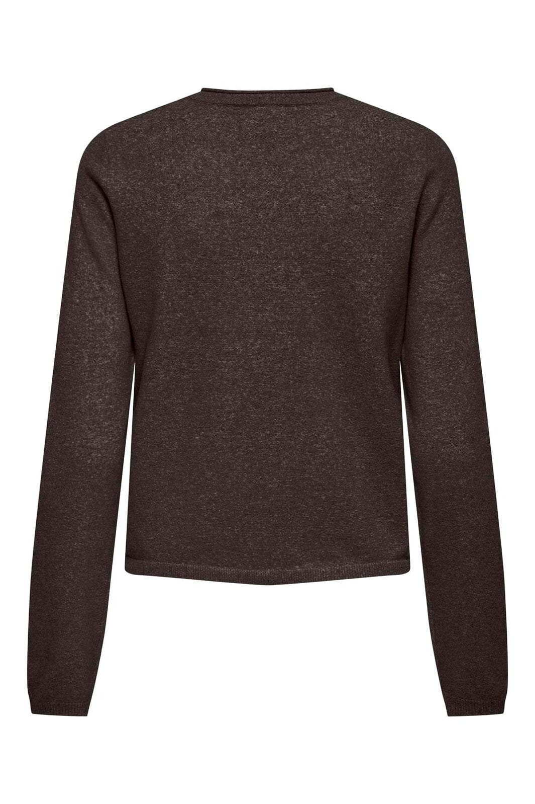 Only - Onlloyal Ls O-Neck Button Cardi Knt - 5021298 Chocolate Torte Melange