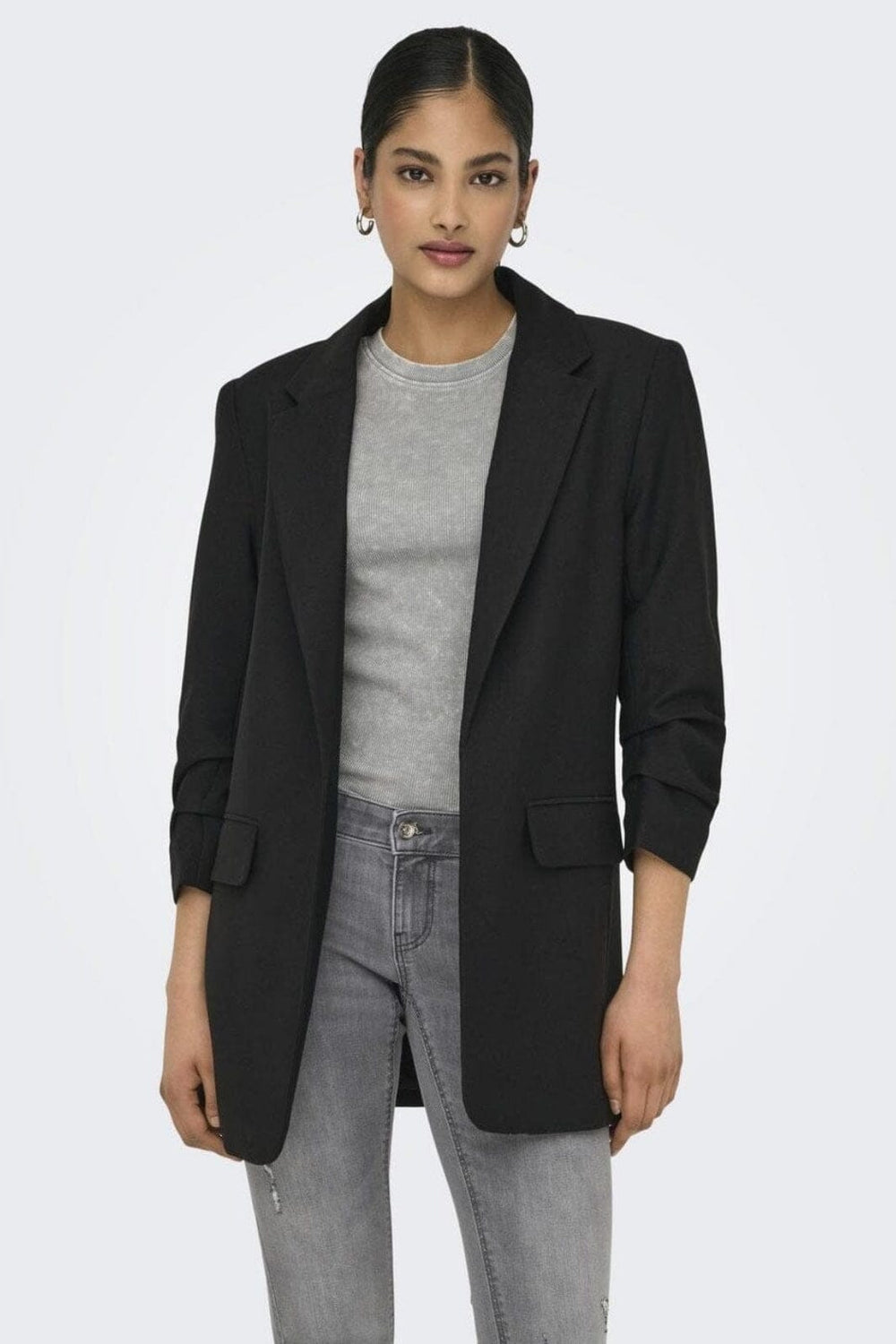 Only - Onllucca Life 3/4 Blazer Moch Tlr - 4823062 Black